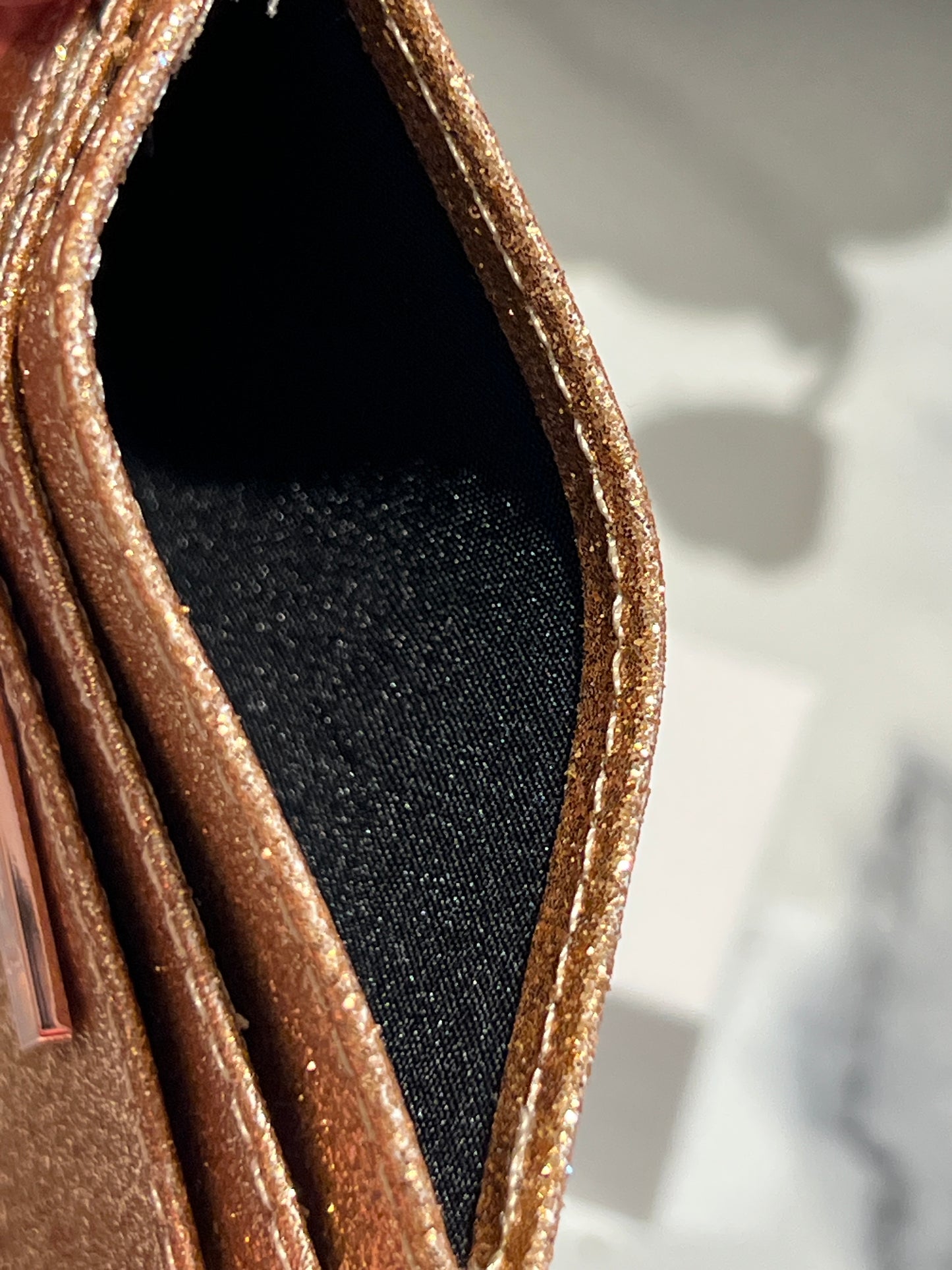 Card Wallet - Glitter Rose