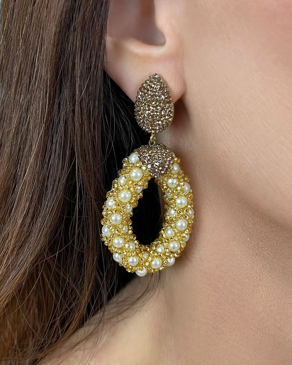 Anya Drop Earrings - Gold