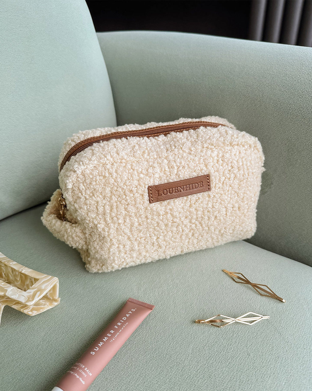 Casper Cosmetic Case - Ivory