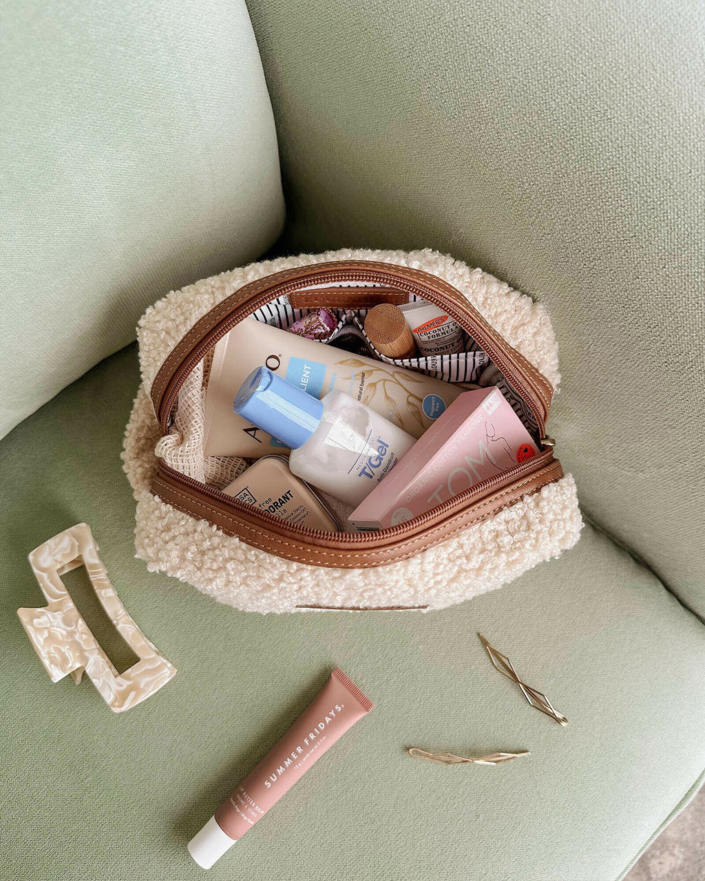 Casper Cosmetic Case - Ivory