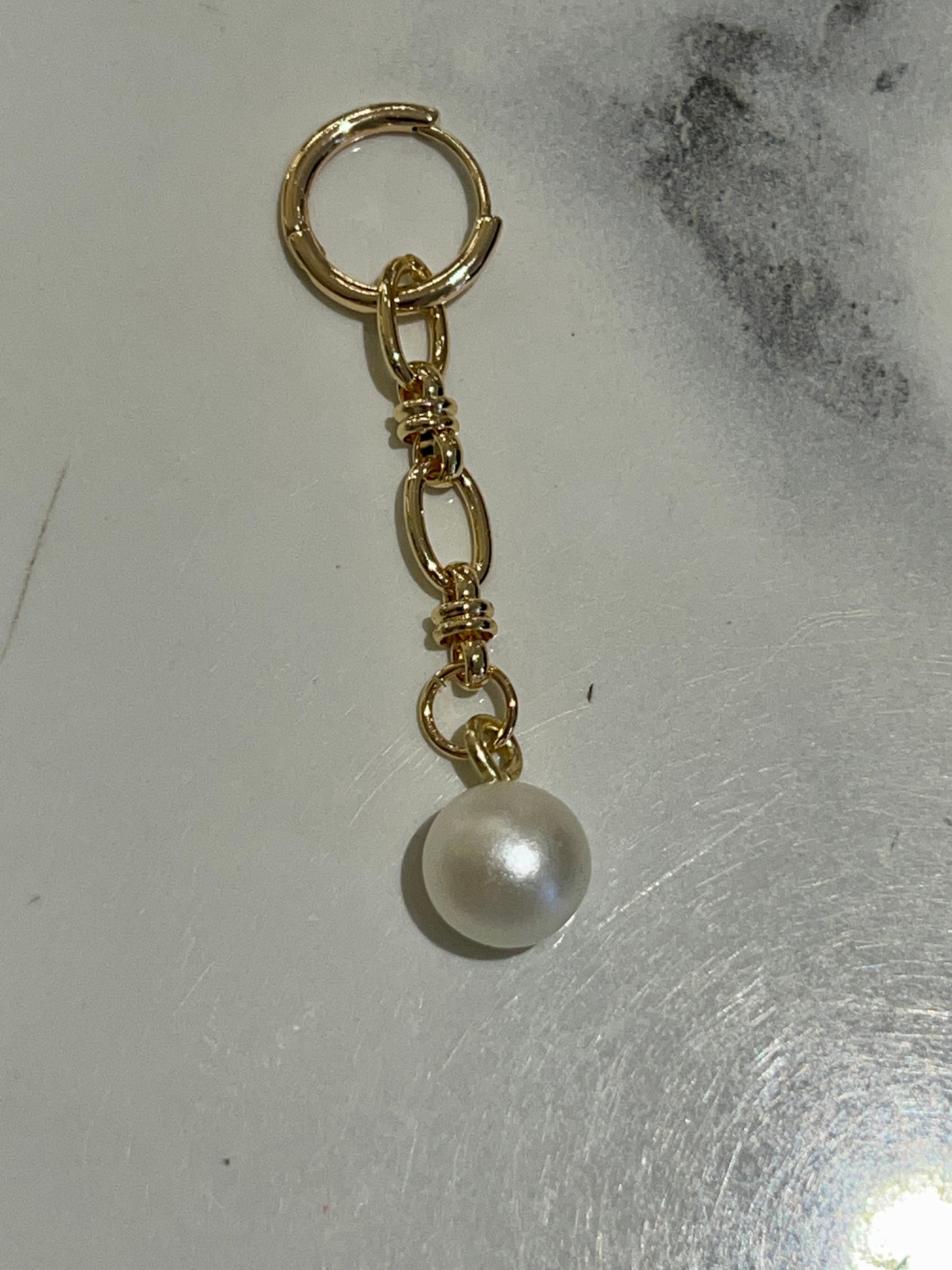 Pearly Heart Earrings