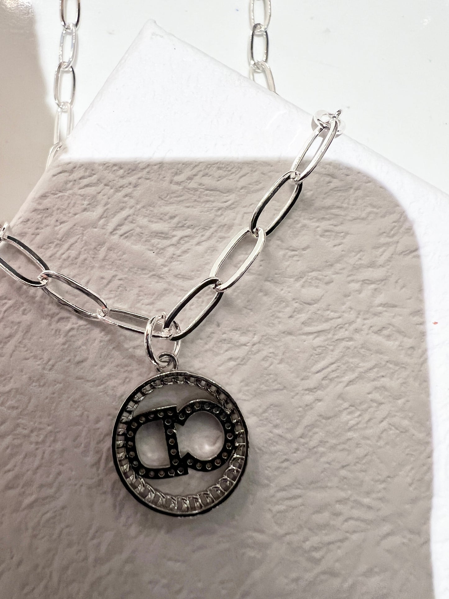 CD Silver Necklace