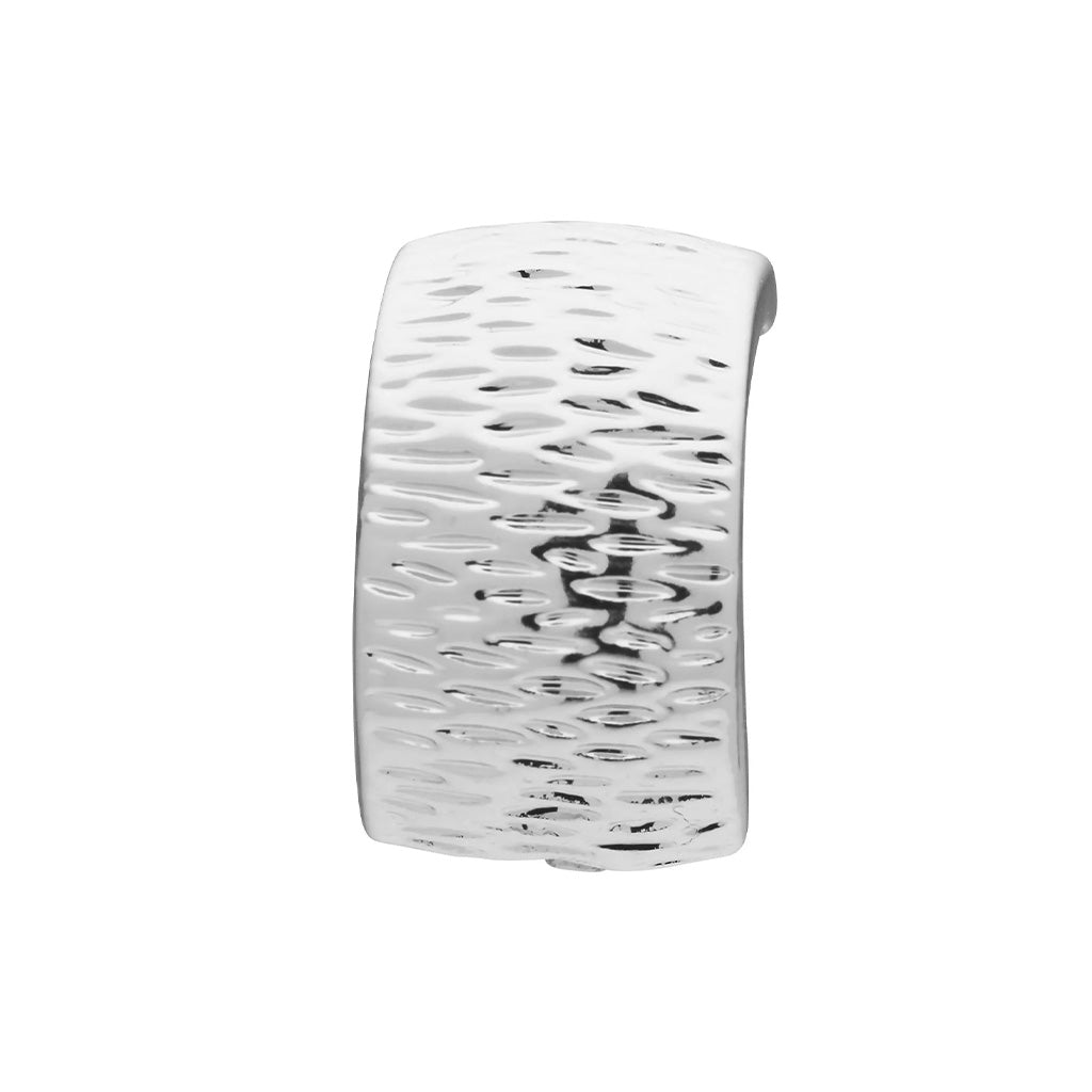 Grainline Curve Clip On Earrings Silver