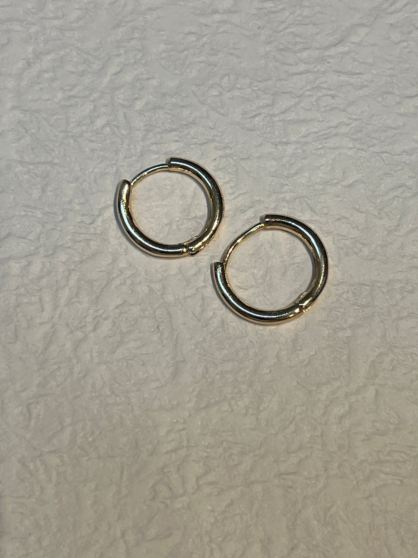 Gold Hoops Charm Earrings