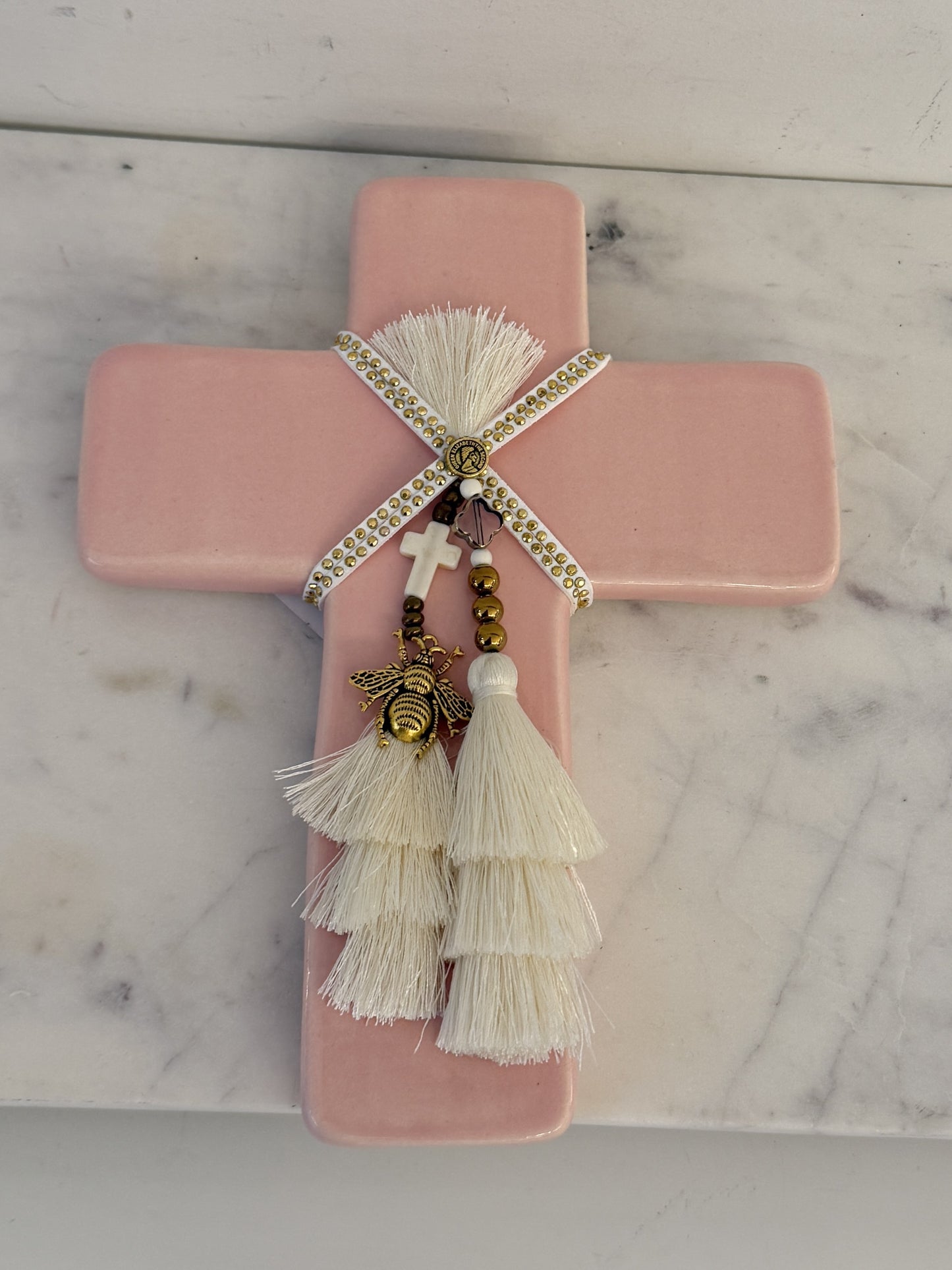 GEORGE AND COLE Queen B Pink Cross - Medium
