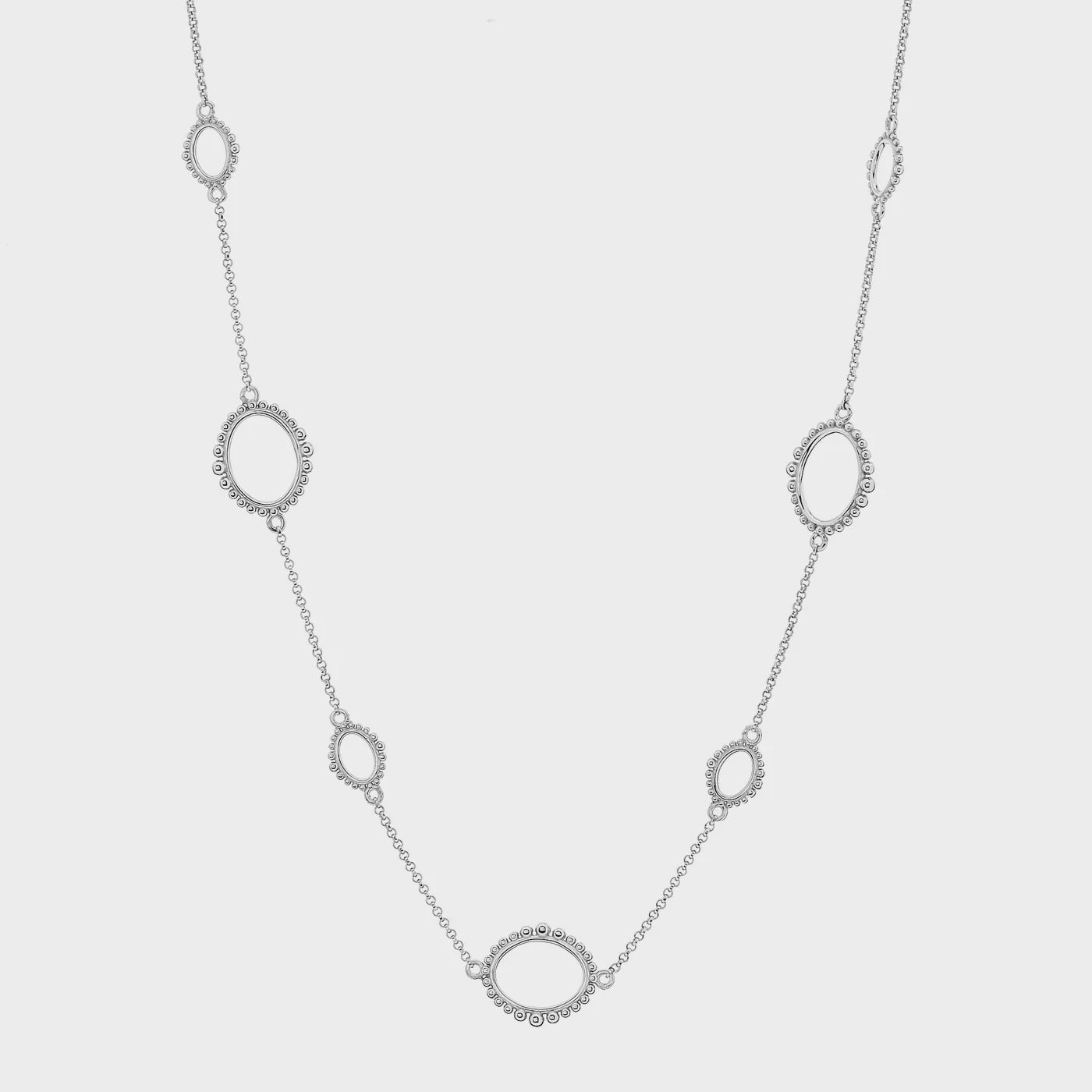 Fiona Long Silver Necklace
