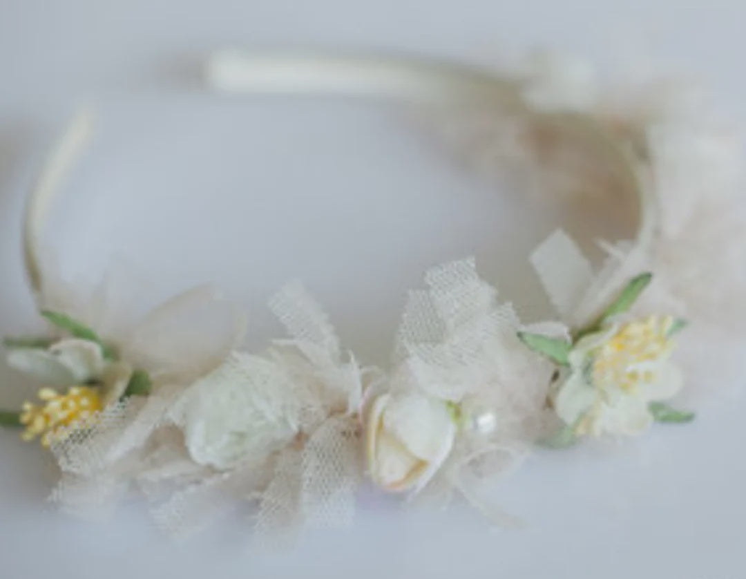 Jodie Tulle Rose Headband