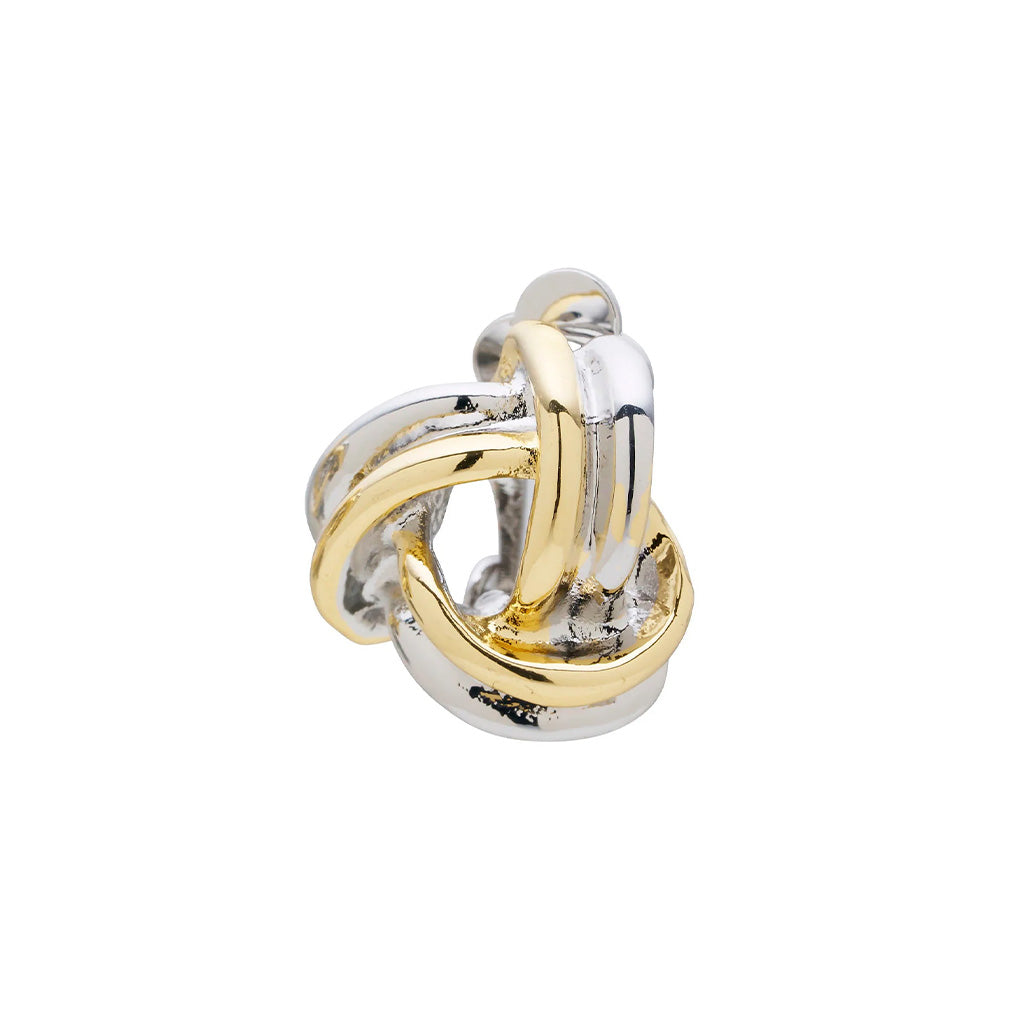 Knotted Clip On Earrings Studs
