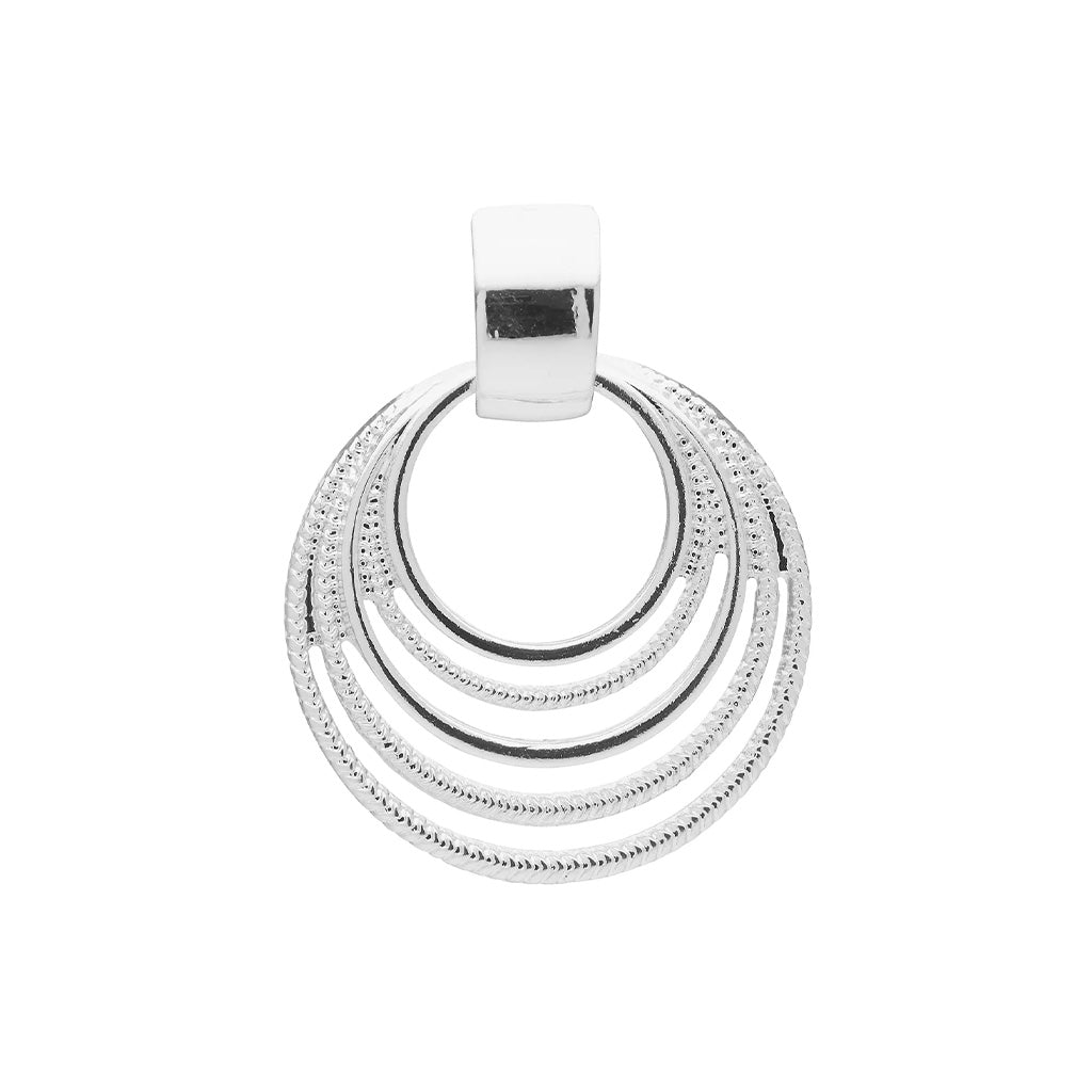 Lasoo Hoop Silver Clip On Earrings