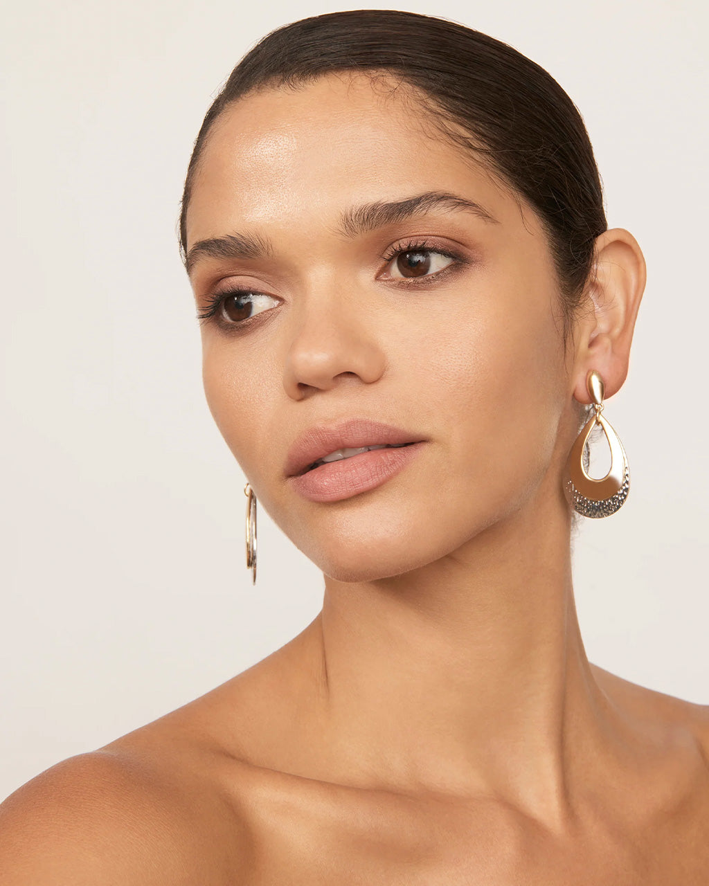Layer Drop Clip On Earrings