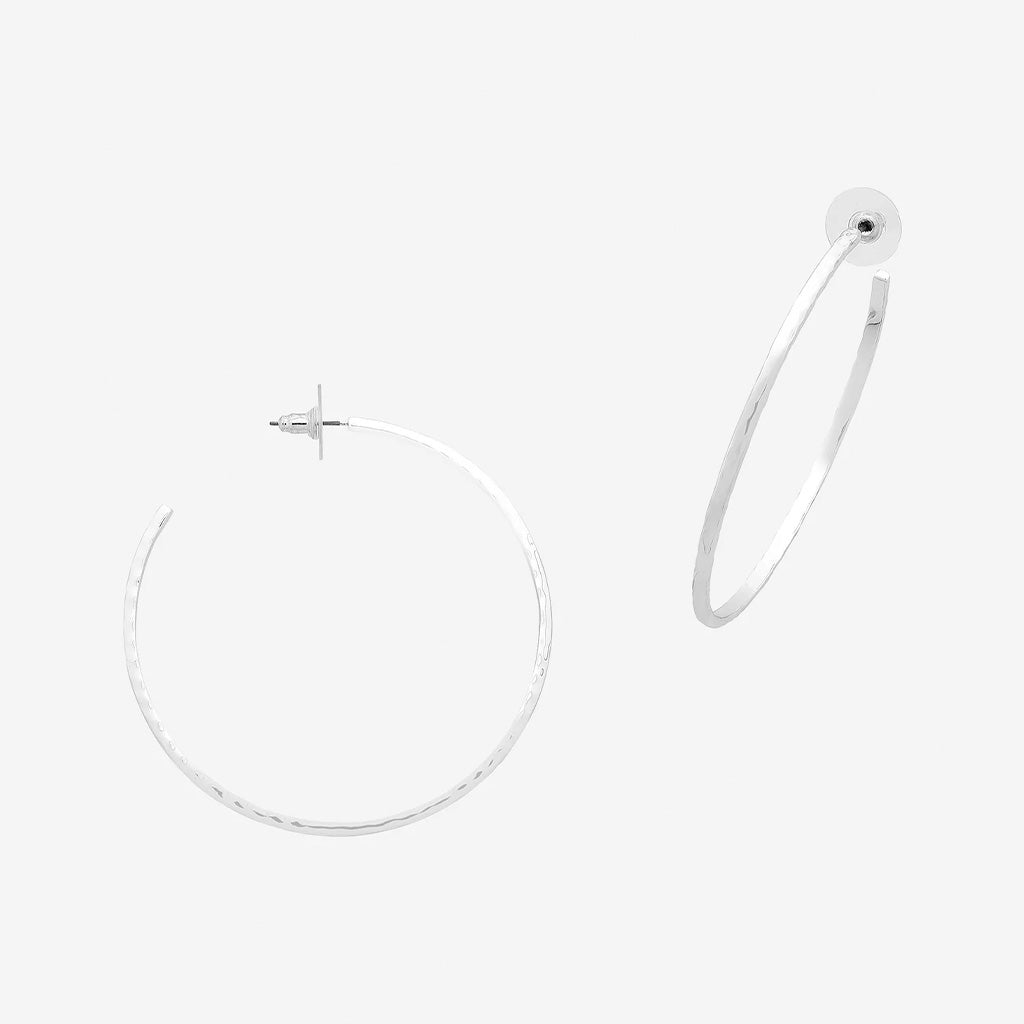 Bodhi Silver Hoop Earrings