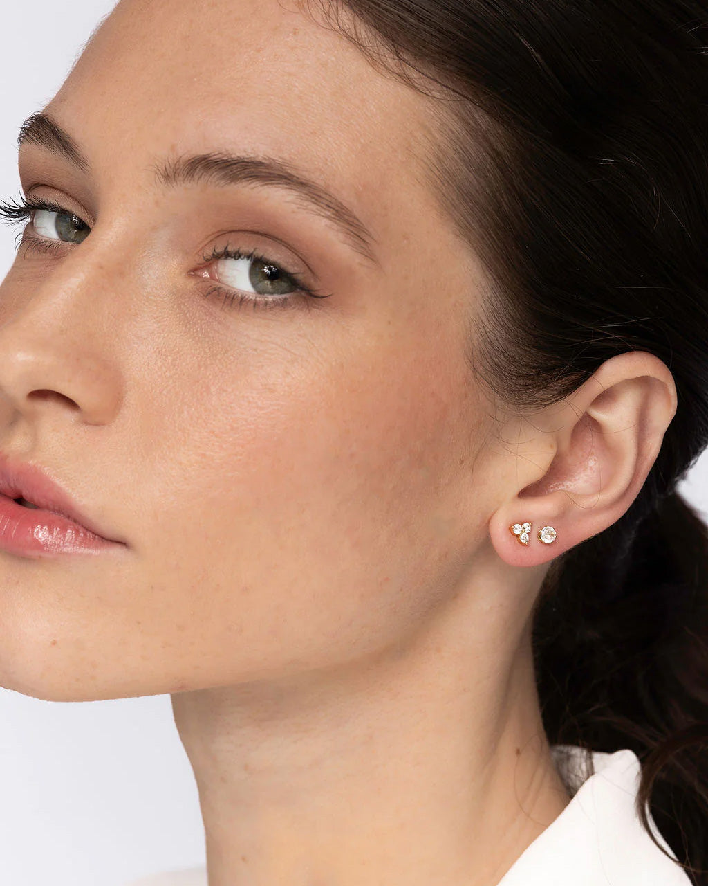 Brigitte Petite Silver Earrings