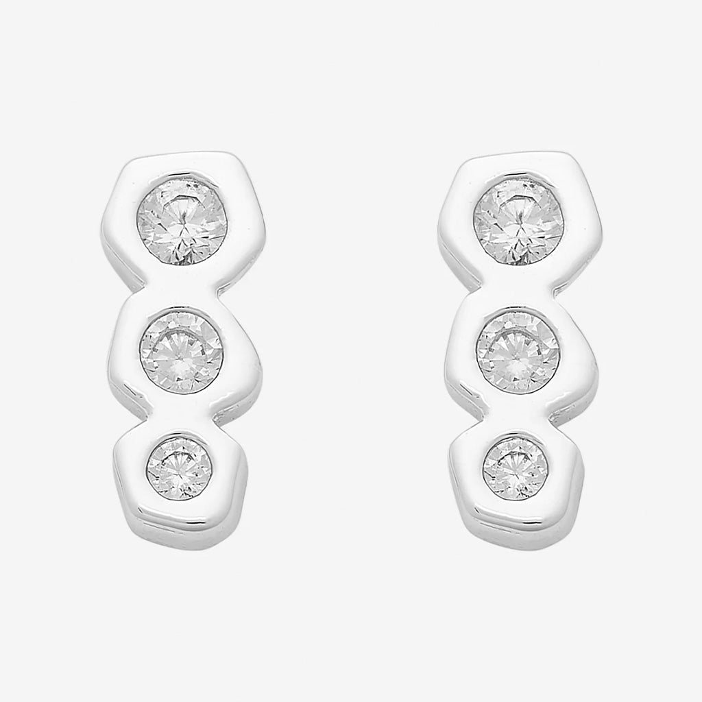 Camille Petite Silver Earrings