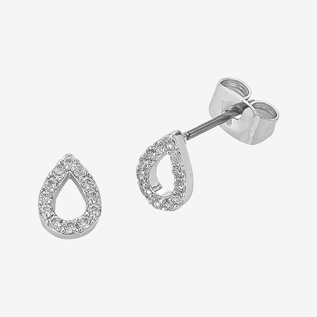 Diamond Petite Silver Petite Earrings