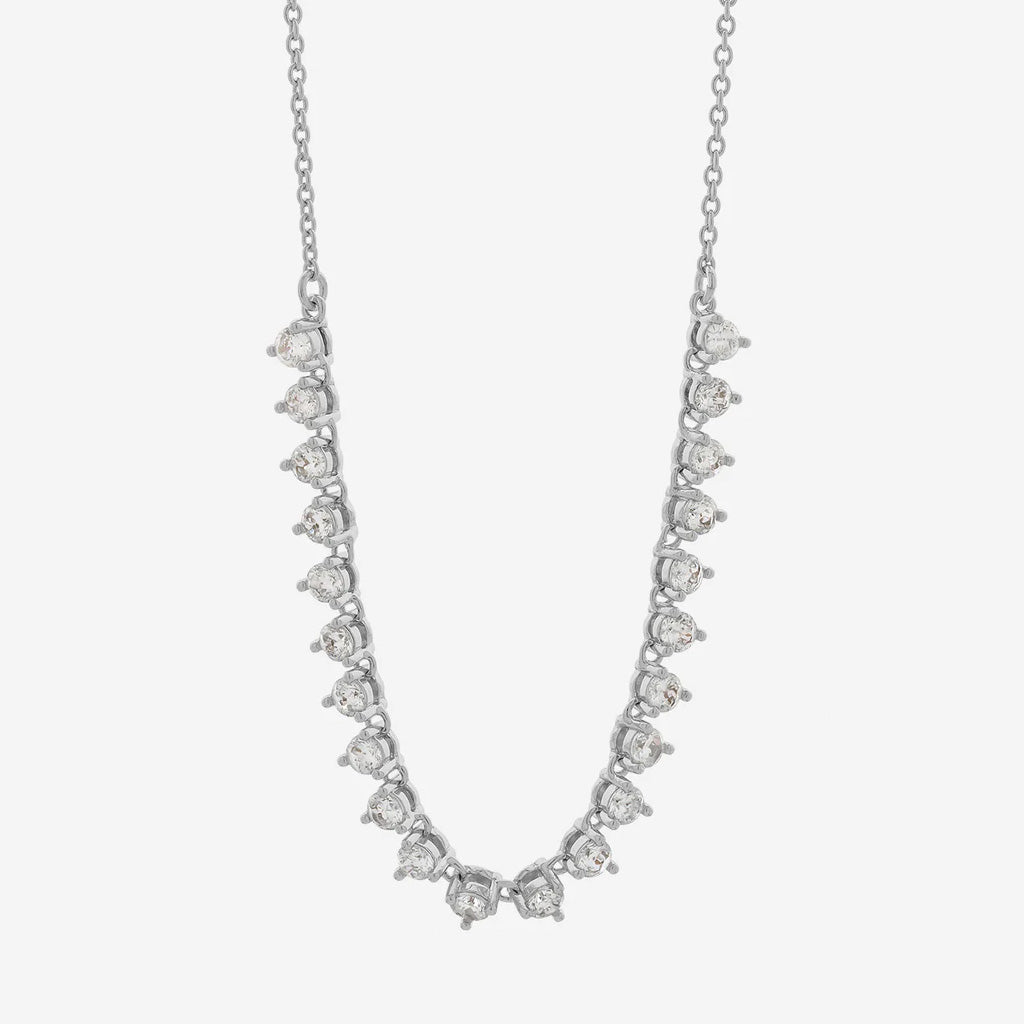 Dolce Vita Silver CZ Necklace