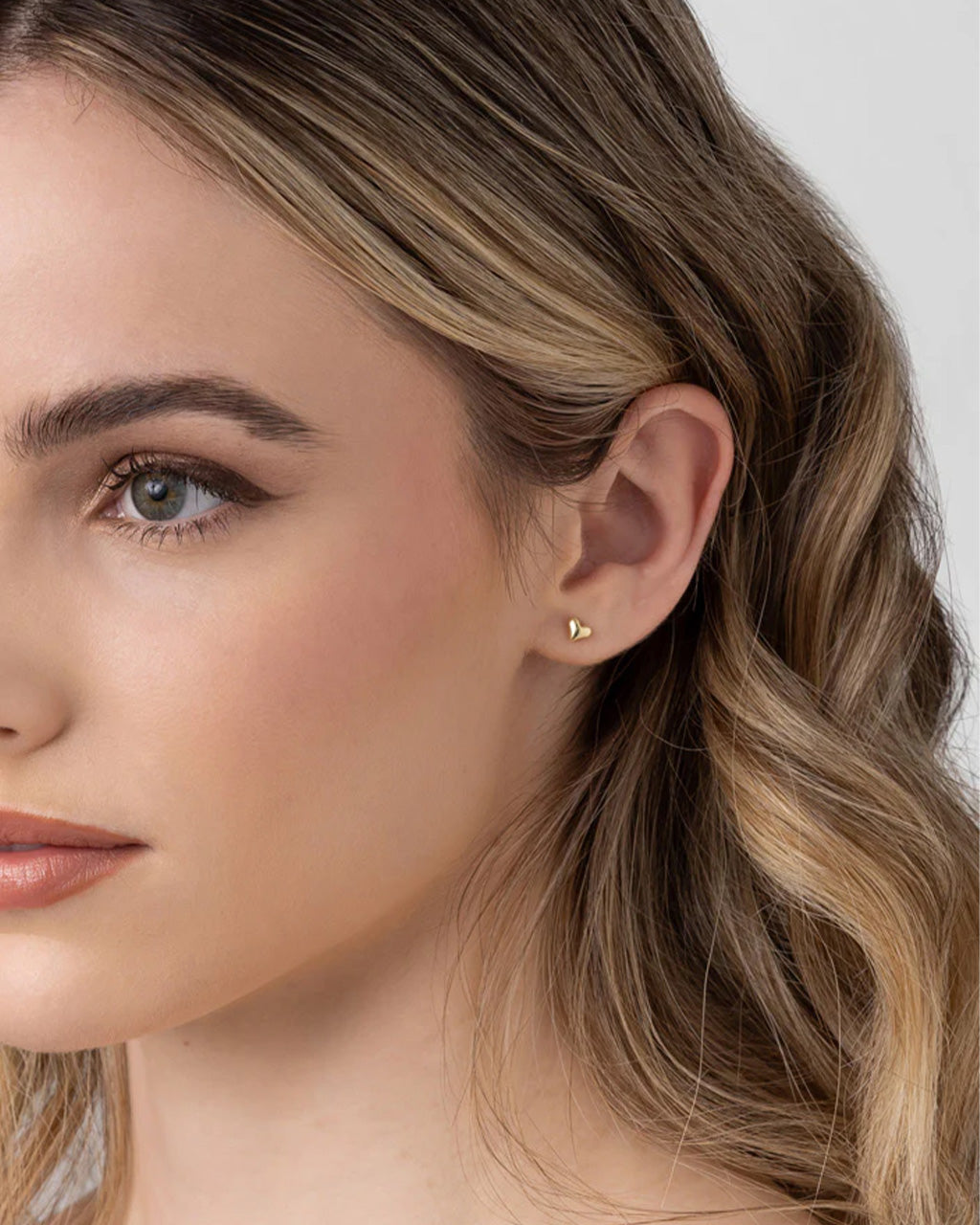 Mariel Gold Heart Earrings