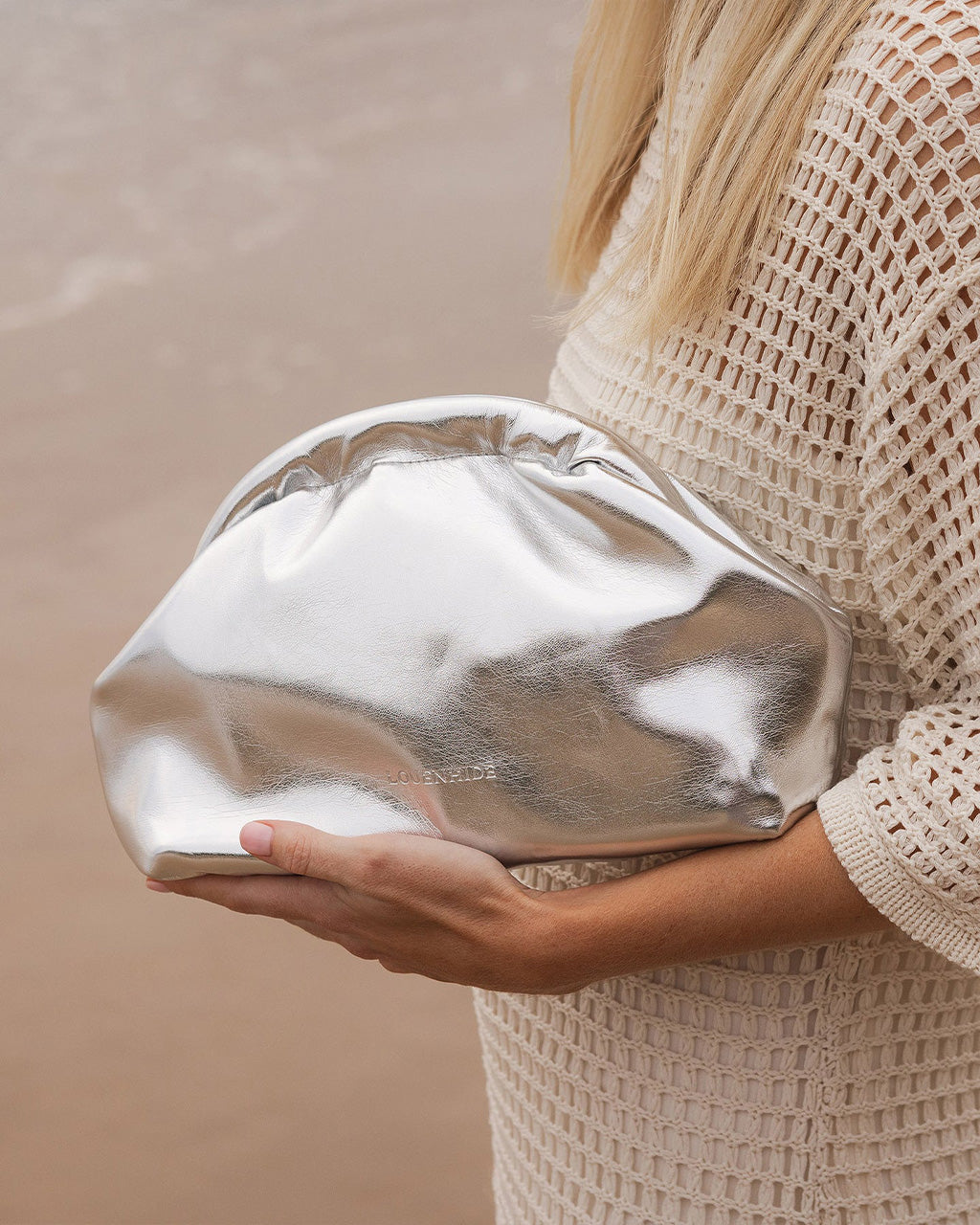 Lotus Clutch - Silver