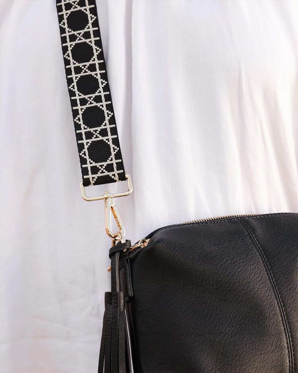 Ezra Handbag Strap - Black