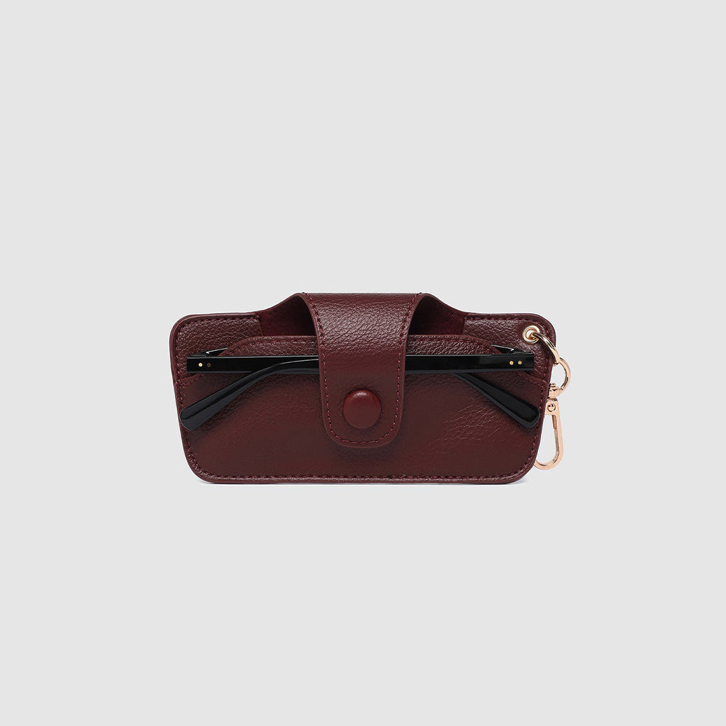 Skittle Sunglass Case - Burgundy
