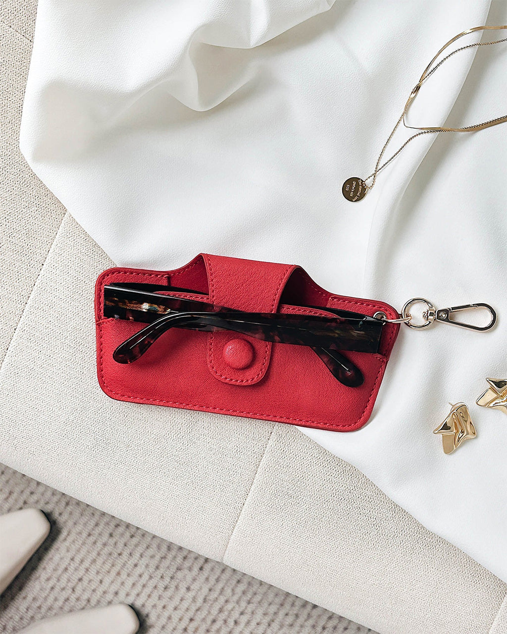 Skittle Sunglass Case - Raspberry