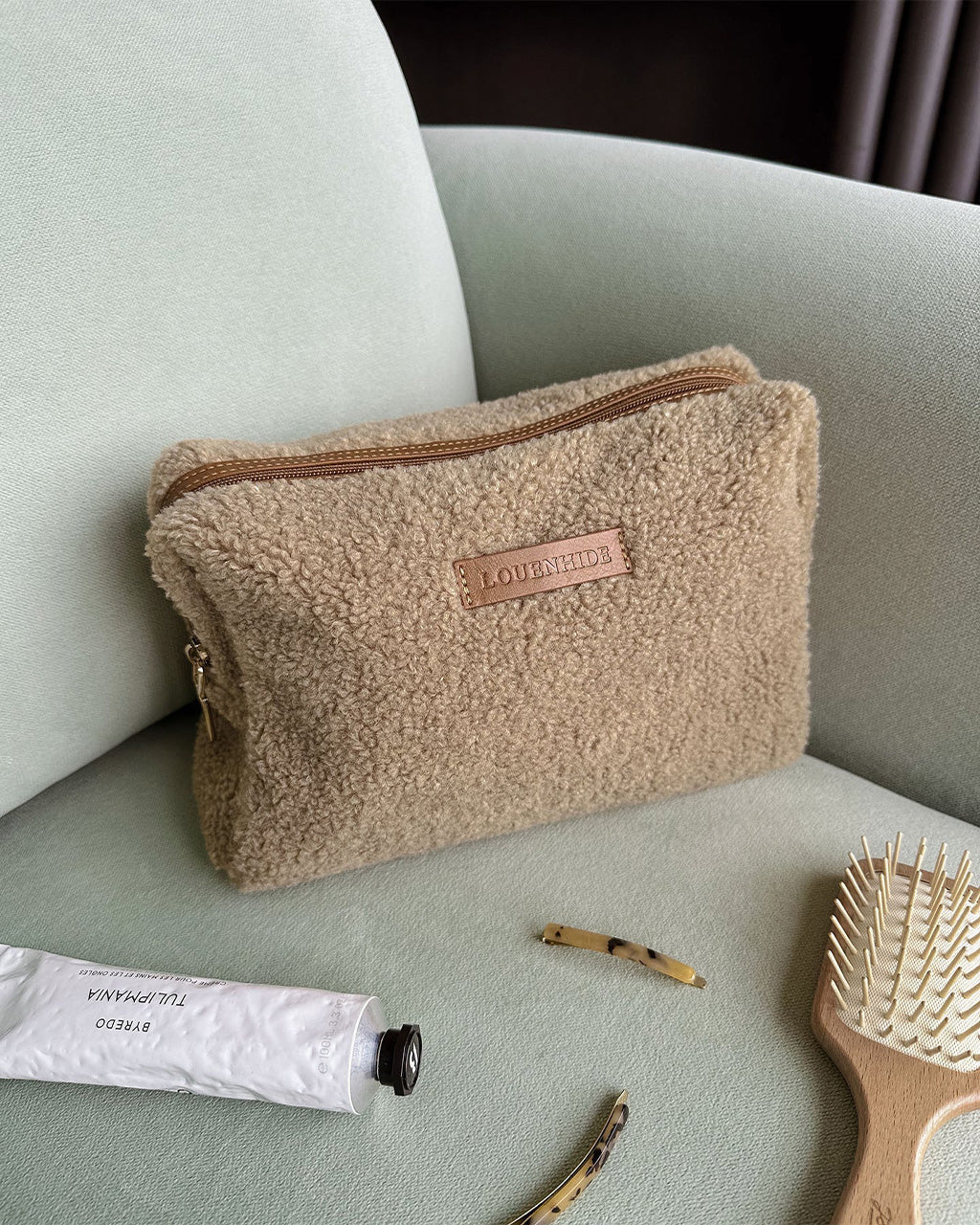 Wendy Cosmetic Case - caramel
