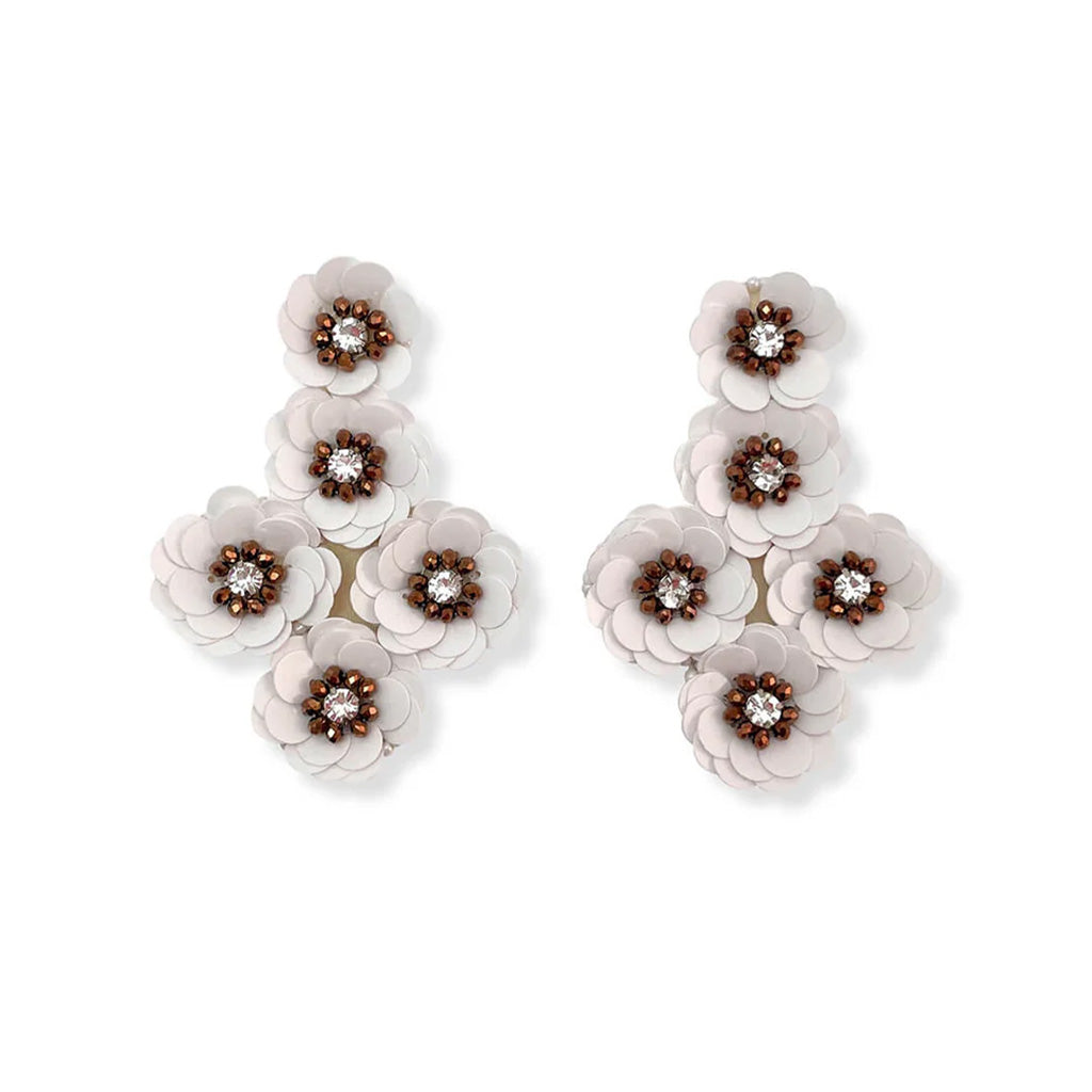 White Milana Earrings