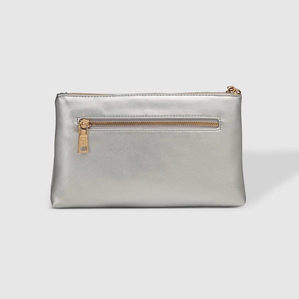 Mimi Clutch- Silver
