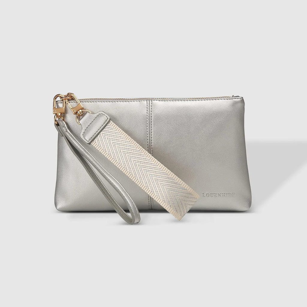 Mimi Clutch- Silver