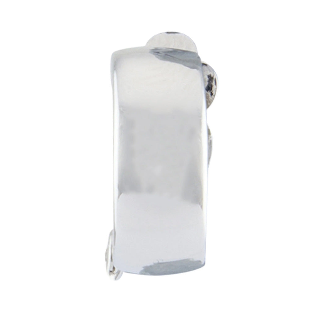 Mini Hoop Silver Clip On Earrings