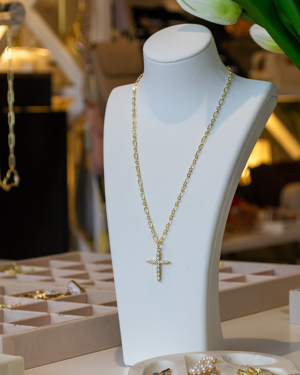 Catrina Cross Necklace