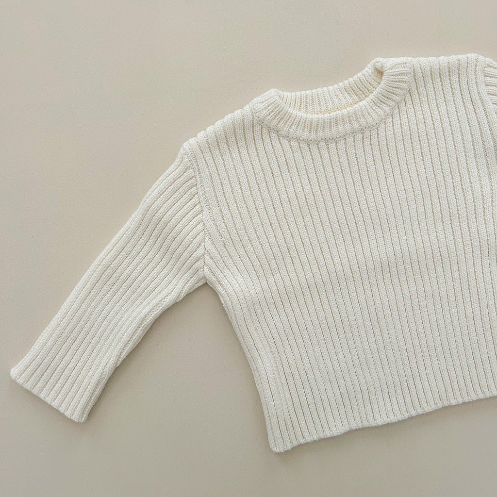 Baby Ribbed Set 0-3 Months Milk