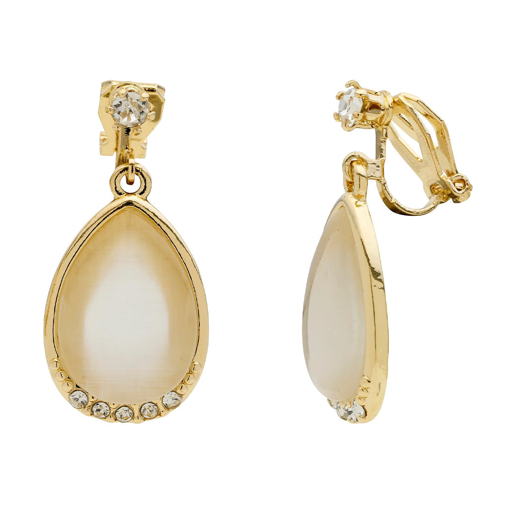 Radiate Cateye Clip On Earrings