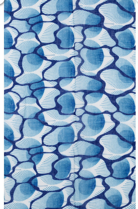 Blue Shaped Scarf