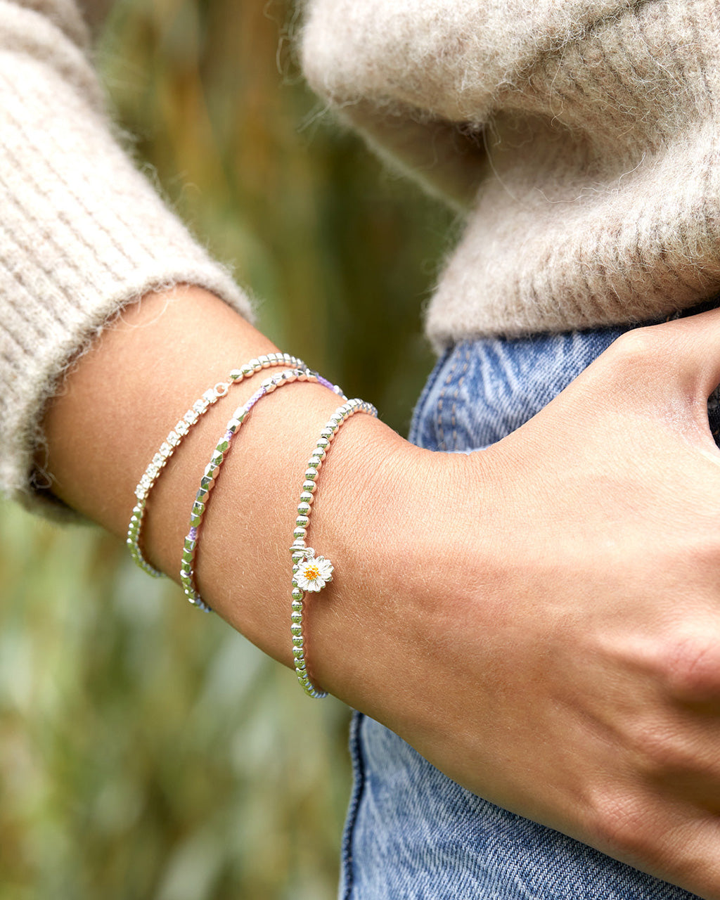 Sienna Wildflower Bracelet Silver