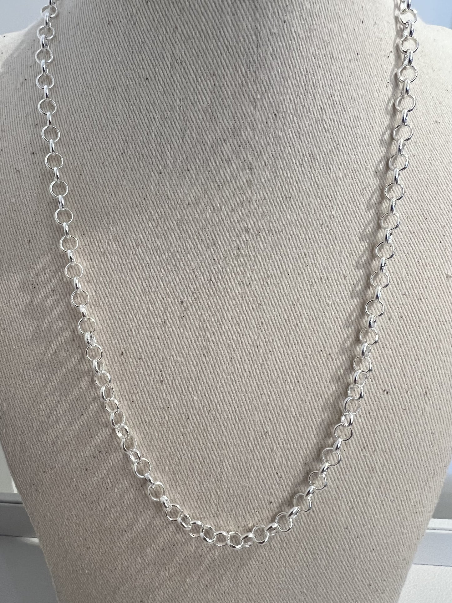 Silver Belcher Chain necklace