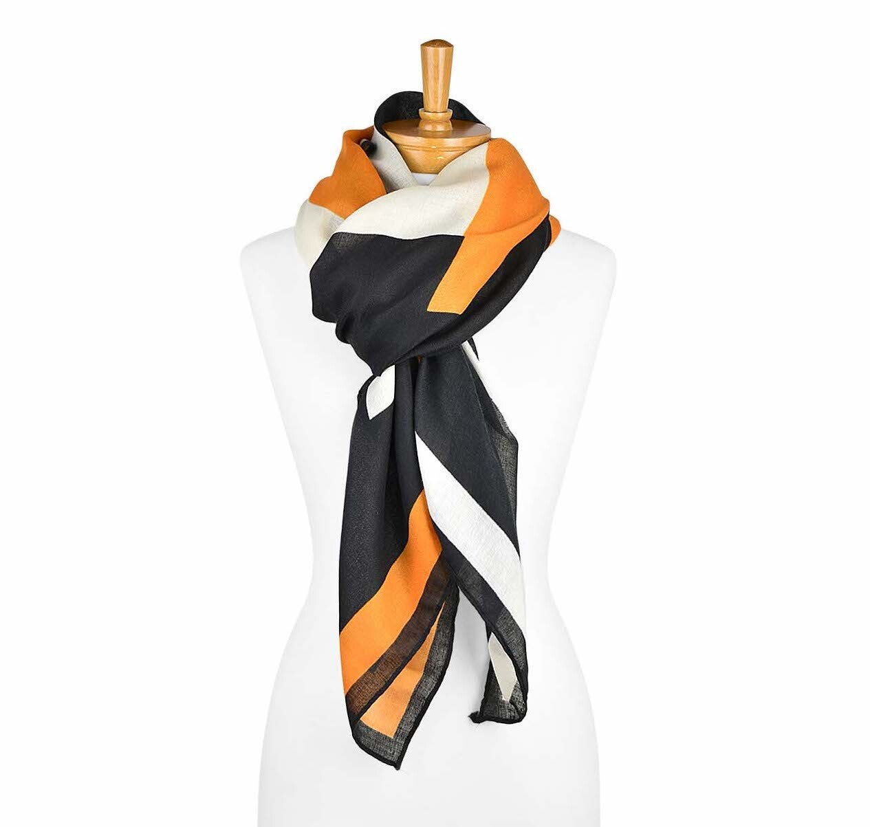 Black Two Toned Suzi Scarf