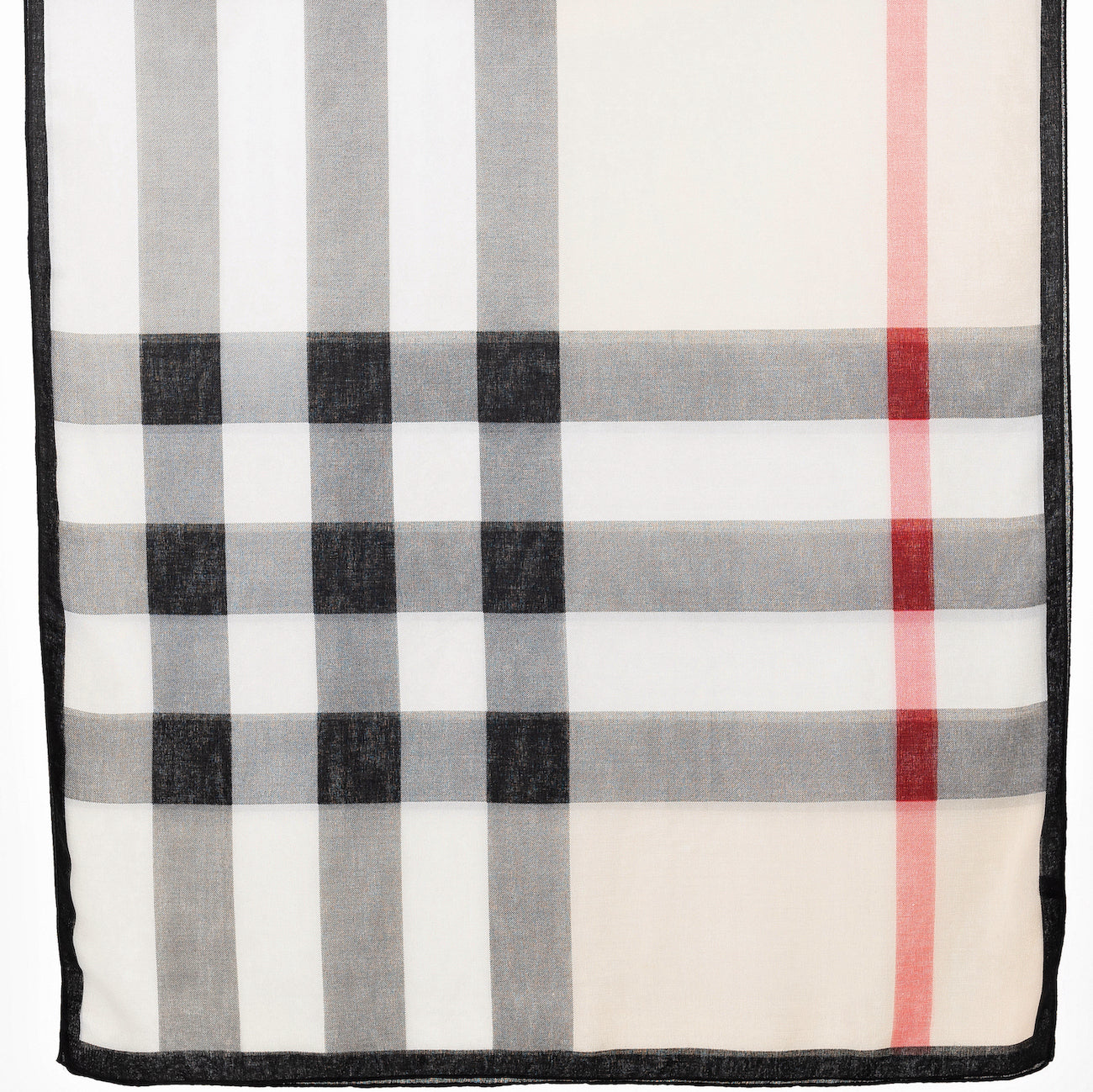 Sand Madras Check Scarf