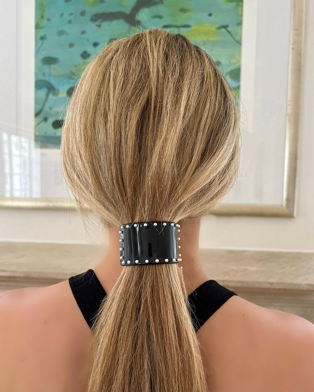 Curved Hair Clip - Black