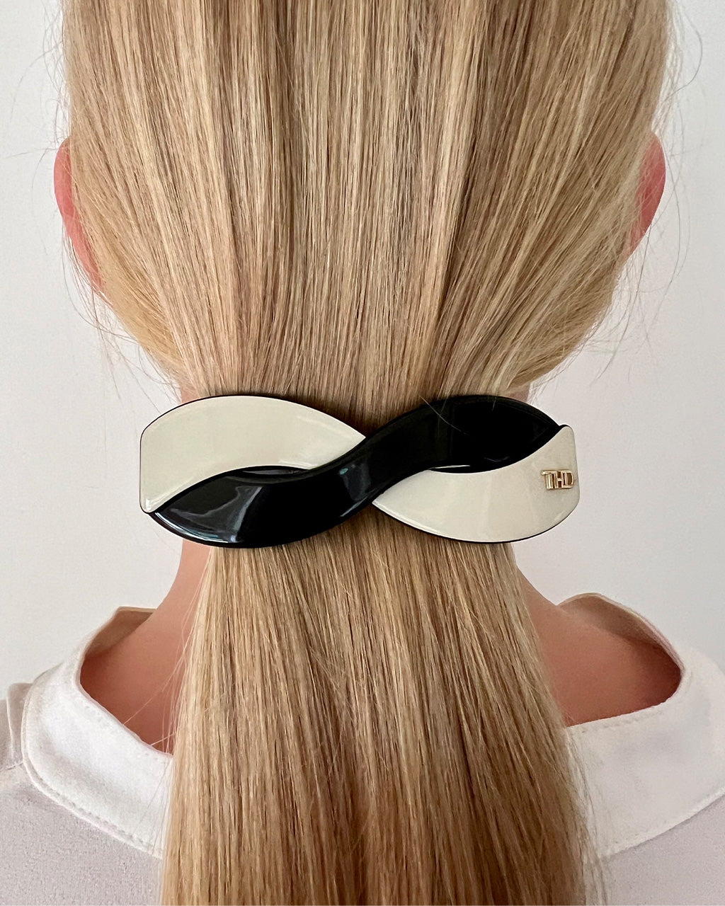Harmony Hair Clip - Ivory And Black
