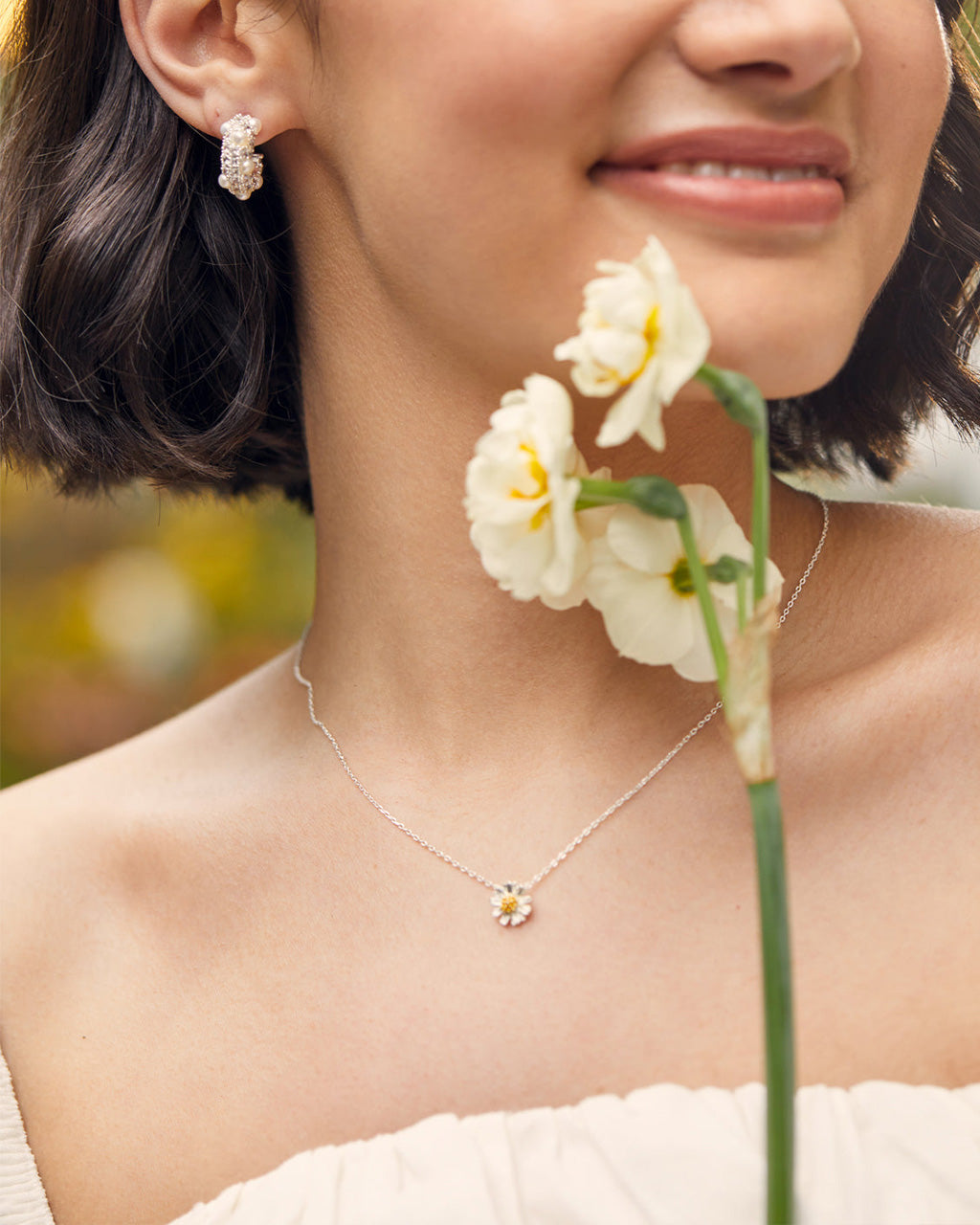 Wildflower Necklace Silver