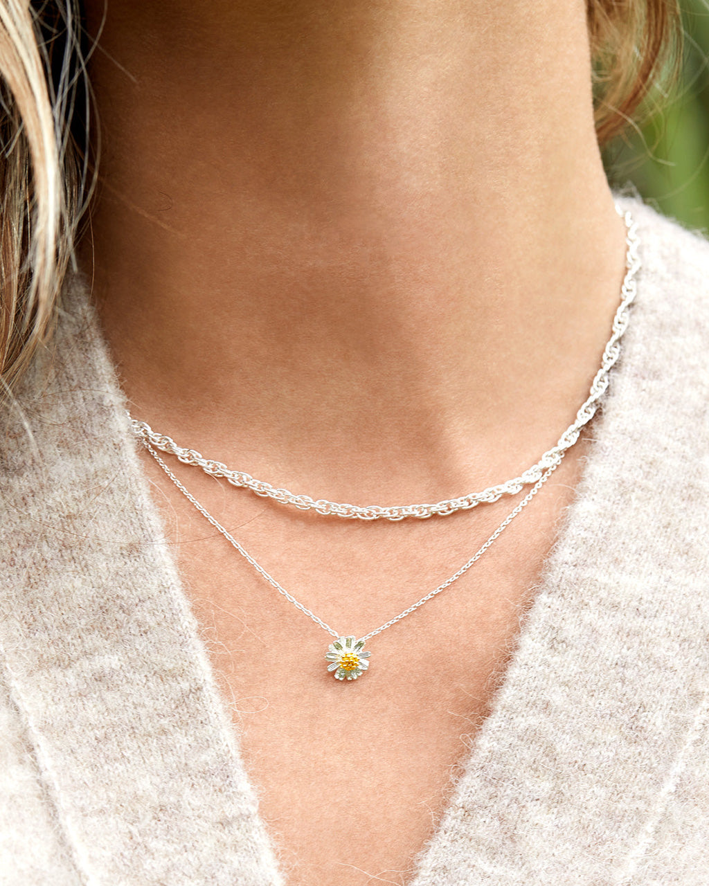 Wildflower Necklace Silver