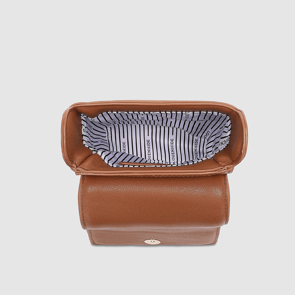 Yoko Canvas Phone Bag - Tan