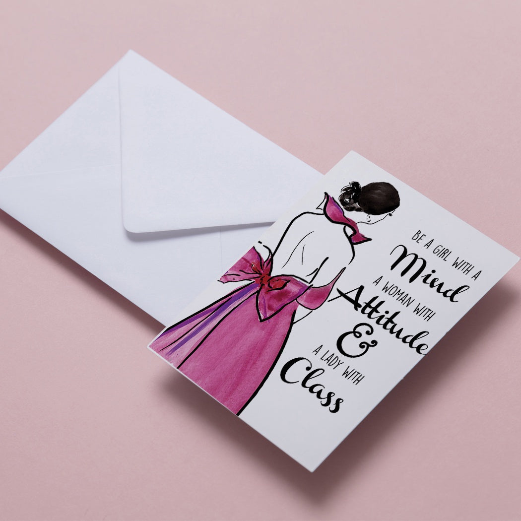 Mind Attitude & Class Greeting Card