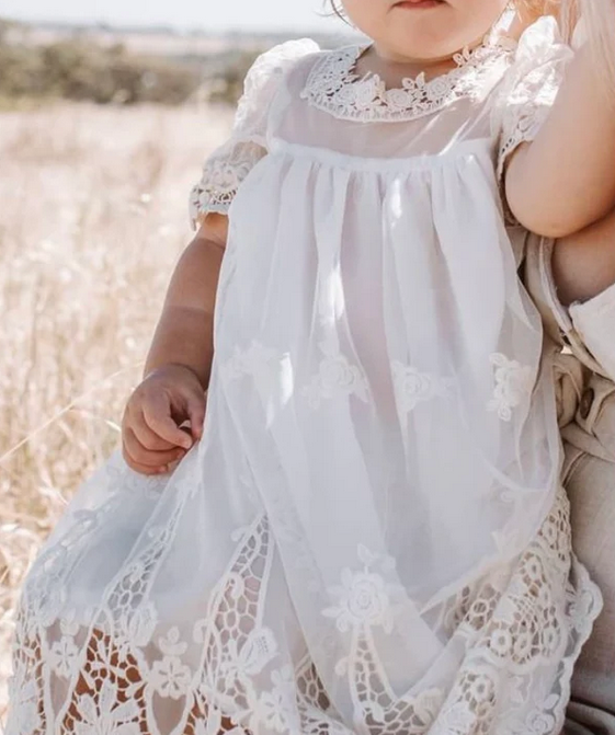 Heirloom Cherub Dress - Pink