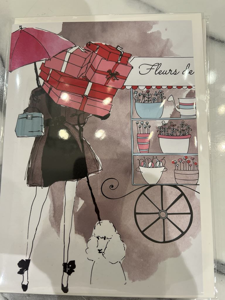 Emily Shopping Greeting Card