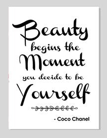 Beauty Begins Greeting Card