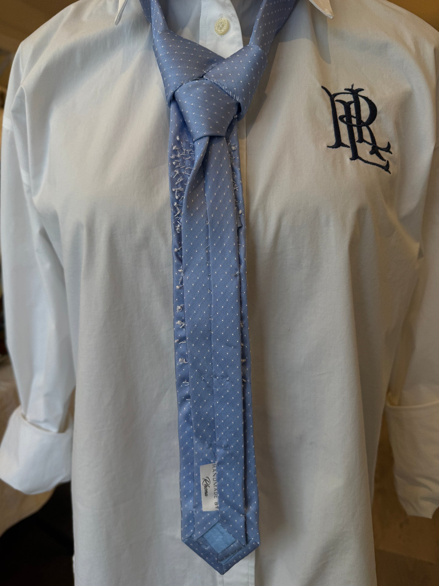 Blue Tie With Diamentes