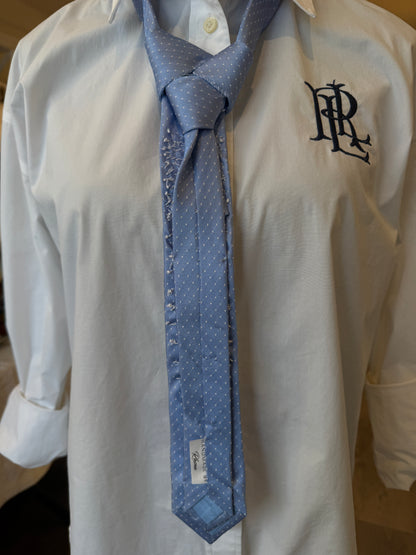 Blue Tie With Diamentes
