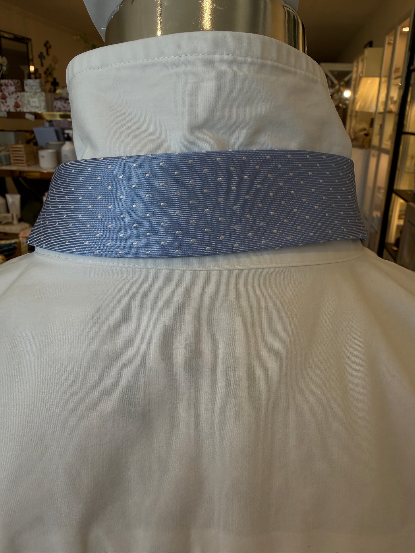 Blue Tie With Diamentes