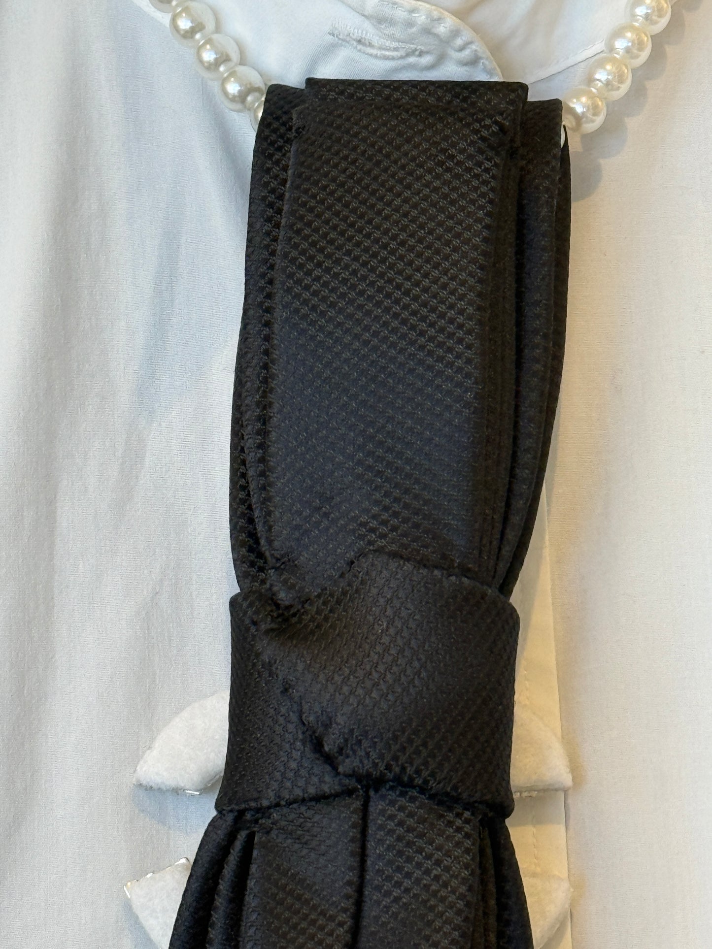 Black Tie With Cee Cee  Brooch